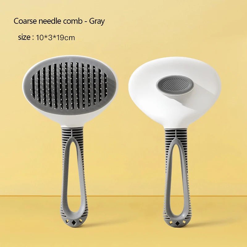 Kimpets Pet Cat Comb Dog Brush Pets Fine Coarse Needle Comb Self Cleaning Pet Hair Remover Cats Grooming Tools Dogs Accessories - Le Palais Du Chat