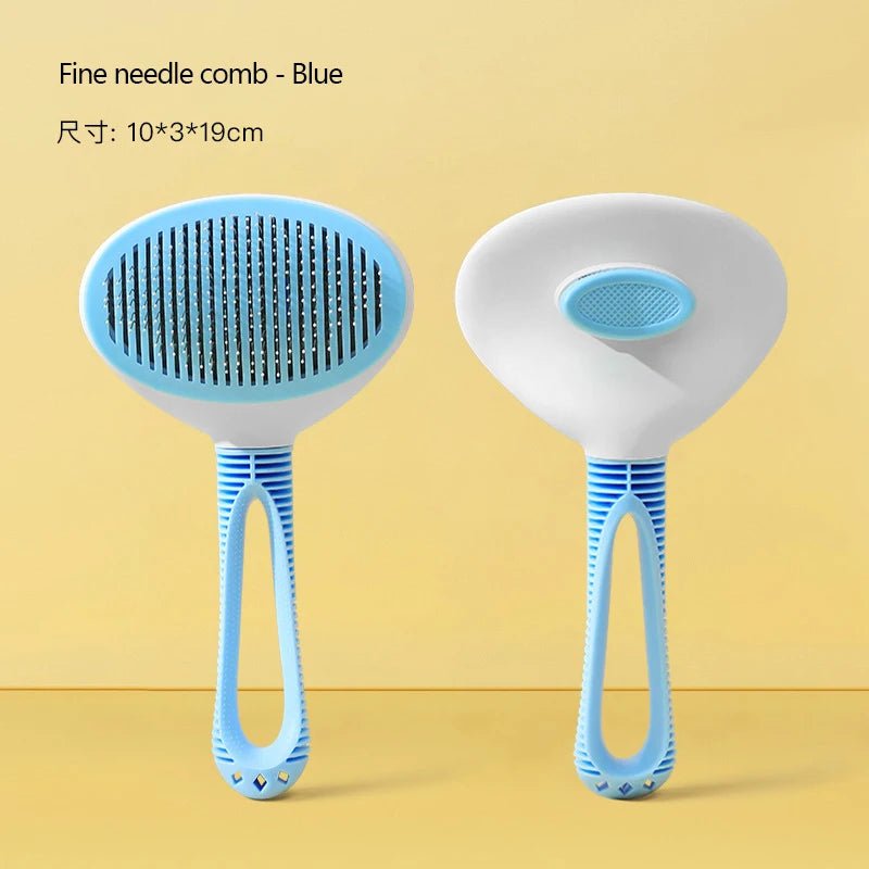 Kimpets Pet Cat Comb Dog Brush Pets Fine Coarse Needle Comb Self Cleaning Pet Hair Remover Cats Grooming Tools Dogs Accessories - Le Palais Du Chat