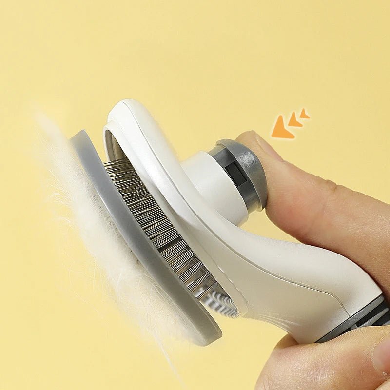 Kimpets Pet Cat Comb Dog Brush Pets Fine Coarse Needle Comb Self Cleaning Pet Hair Remover Cats Grooming Tools Dogs Accessories - Le Palais Du Chat