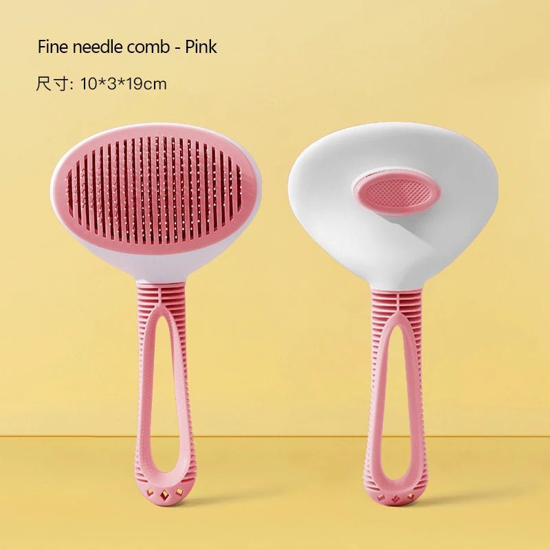 Kimpets Pet Cat Comb Dog Brush Pets Fine Coarse Needle Comb Self Cleaning Pet Hair Remover Cats Grooming Tools Dogs Accessories - Le Palais Du Chat