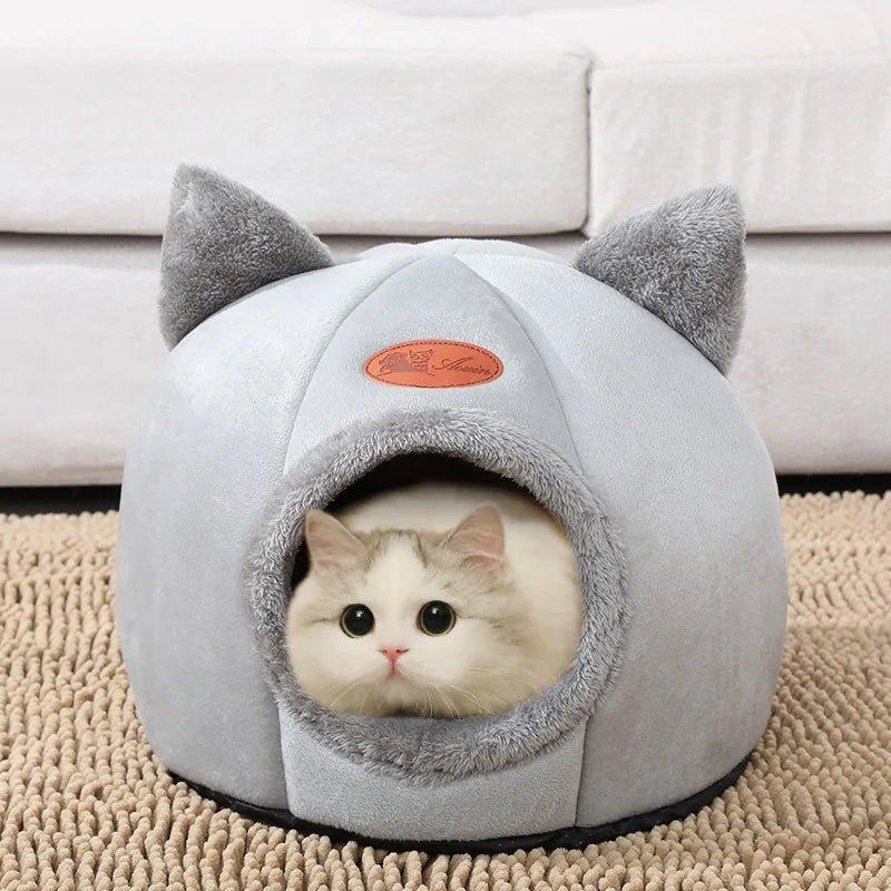 New Deep Sleep Comfort In Winter Cat Bed Iittle Mat Basket Small Dog House Products Pets Tent Cozy Cave Nest Indoor Cama Gato - Palais Du Chat