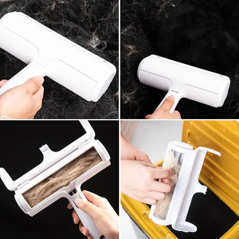 One Hand Operate Way Pet Hair Remover Roller Removing Dog Cat Self Cleaning Lint Pet Hair Remover Pet Hair Remov Cleaning - Le Palais Du Chat
