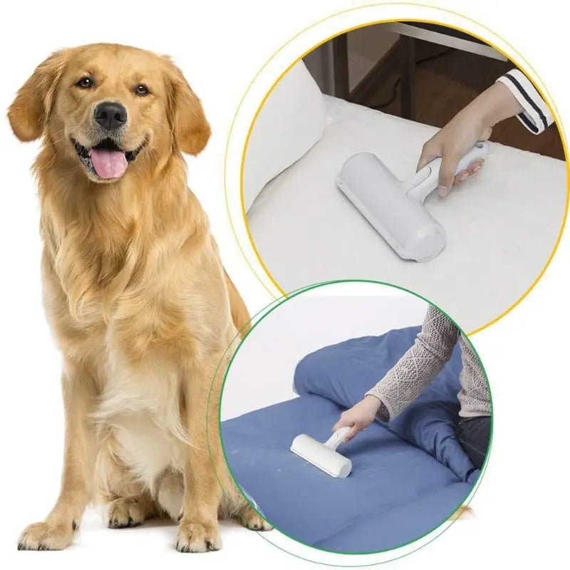 One Hand Operate Way Pet Hair Remover Roller Removing Dog Cat Self Cleaning Lint Pet Hair Remover Pet Hair Remov Cleaning - Le Palais Du Chat