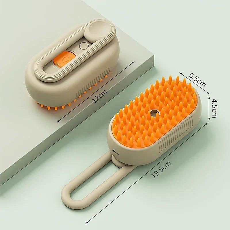 3in1 Steam Brush Steam Cats Comb Water Steam Cat Brush Electric Spray Hair Brushes Cats Massage Grooming Hair Removal Comb - Palais Du Chat
