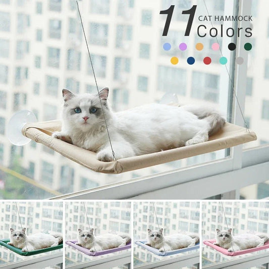 Hamac pour chat 20 kg, lit suspendu pour chat, support confortable pour fenêtre ensoleillée, cadre d'escalade pour chaton, accessoires pour chat - Le Palais Du Chat